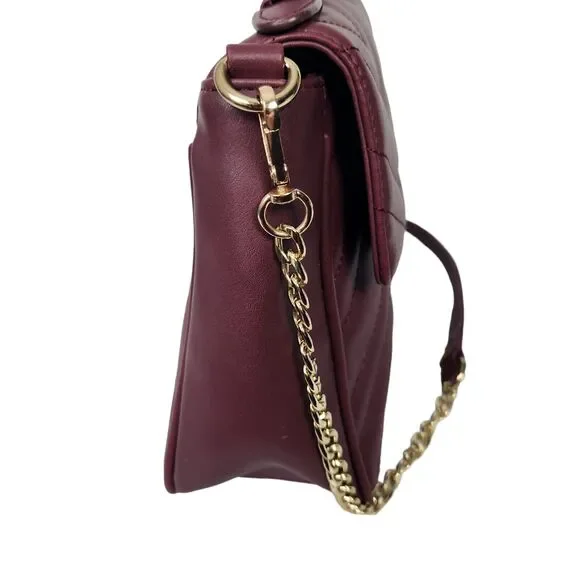 Summer & Rose Crossbody Bag Burgundy Top Handle - Picture 5 of 10